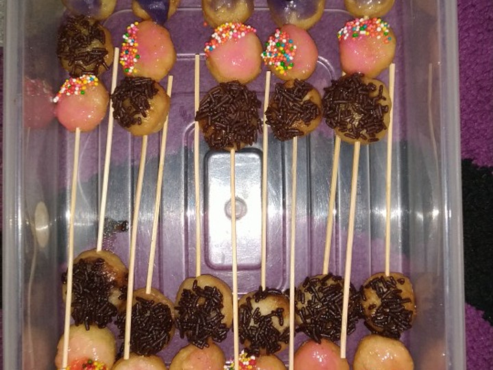 Resep Donat tusuk mini Anti Gagal