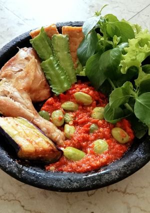 Foto resep Sambal terasi Petai
