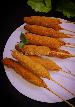 A picture of Minced chicken kebab.