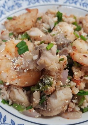 รูปของ ลาบกุ้ง ปลา