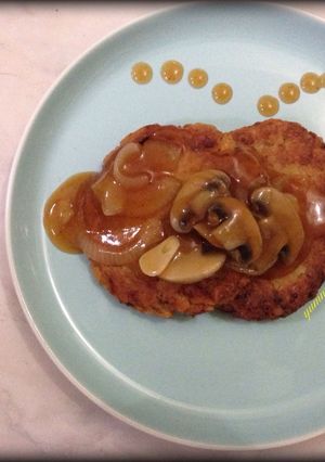 Foto resep Steak tempe saus jamur