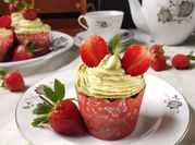 Gambar matcha latte cream
