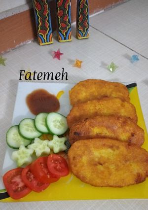 عکسی از دستور سیب زمینی کوکو بدون تخم مرغ