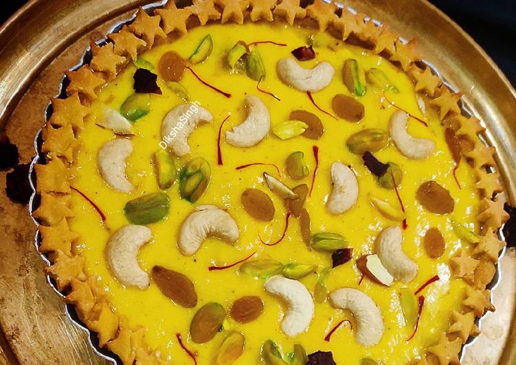 Simple Way to Make Favorite Mango Rabari with Besan Tart