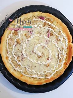 صورة لوصفة بيتزا الدجاج بصوص الرانش 🍕