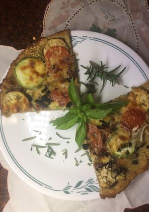Una foto de Focaccia 🍕 de Garbanzos: sin harina de trigo totalmente FIT, coma sano sin remordimiento 🙏🏻😍