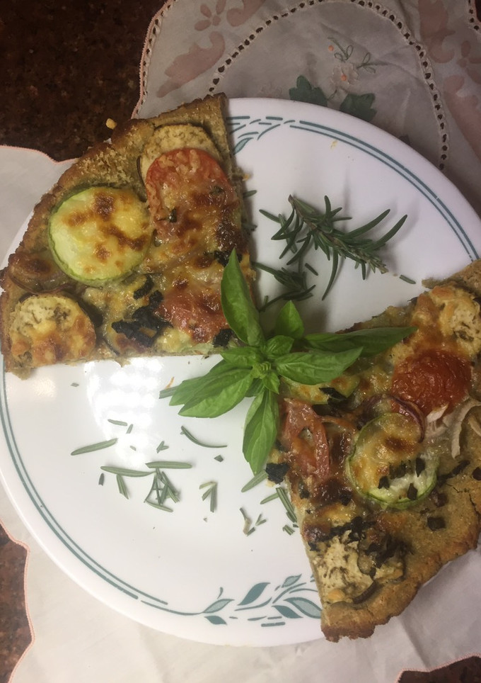 Una foto de Focaccia 🍕 de Garbanzos: sin harina de trigo totalmente FIT, coma sano sin remordimiento 🙏🏻😍