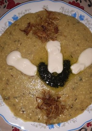 عکسی از دستور کاچی مادر بزرگ با گمنه
