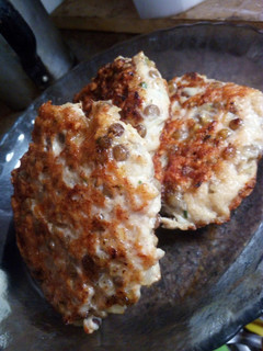 Una foto de Hamburguesas de pollo y lentejas