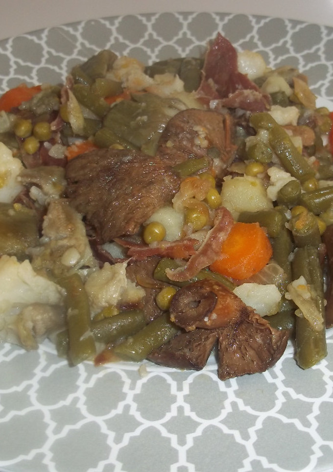 Una foto de Menestra de verduras al punto