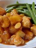 Sweet and Sour Chicken with Pineapple and Almonds 🍍