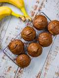 Schoko-Bananen-Muffins (vegan)