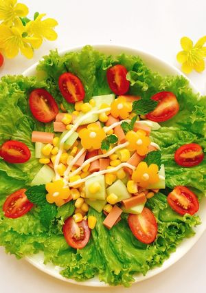 Hình của món Salad sắc xuân.