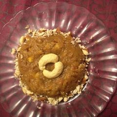 Water chestnut halwa A picture of Water chestnut halwa.