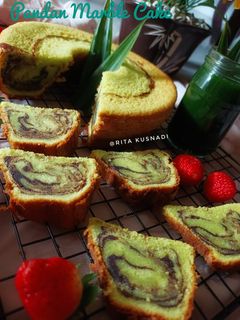 Foto resep Pandan Marble Cake