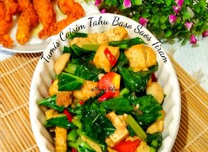 Foto resep Tumis Caisim Tahu Baso Saos Tiram