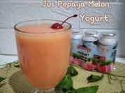 Gambar jus melon yogurt