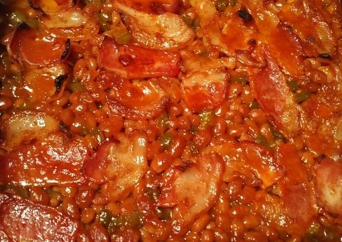 Recipe of Gordon Ramsay Baked Beans with bell pepper and bacon