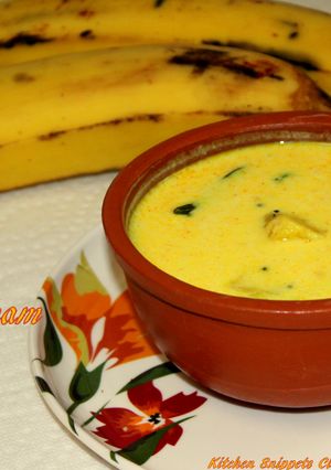 A picture of Nenthrapazham Moru Curry.
