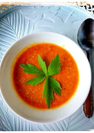 Zdjęcie przepisu Zupa z czerwonej soczewicy🍲.