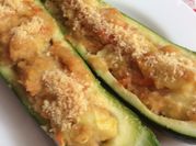 Una foto de zapallito italiano relleno
