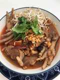 Khanom Jeen Nam Ngiao with Chicken Feet