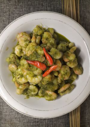 Foto resep Udang lado hijau