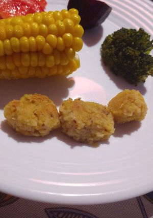Una foto de Falafel vegano de garbanzos(albóndigas)