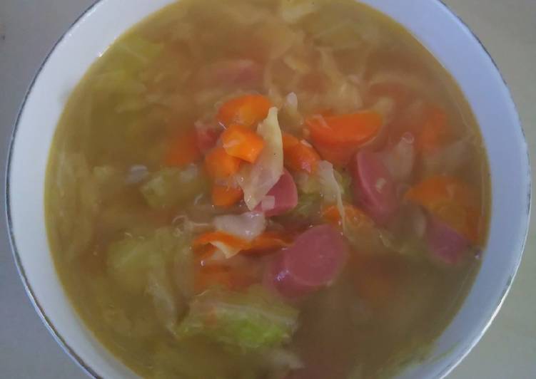 Sayur sop hemat ala anak kos