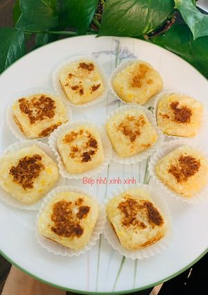 Hình của món Bánh khoai mì nướng.