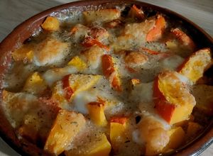 Une photo de Gratin de potiron facile