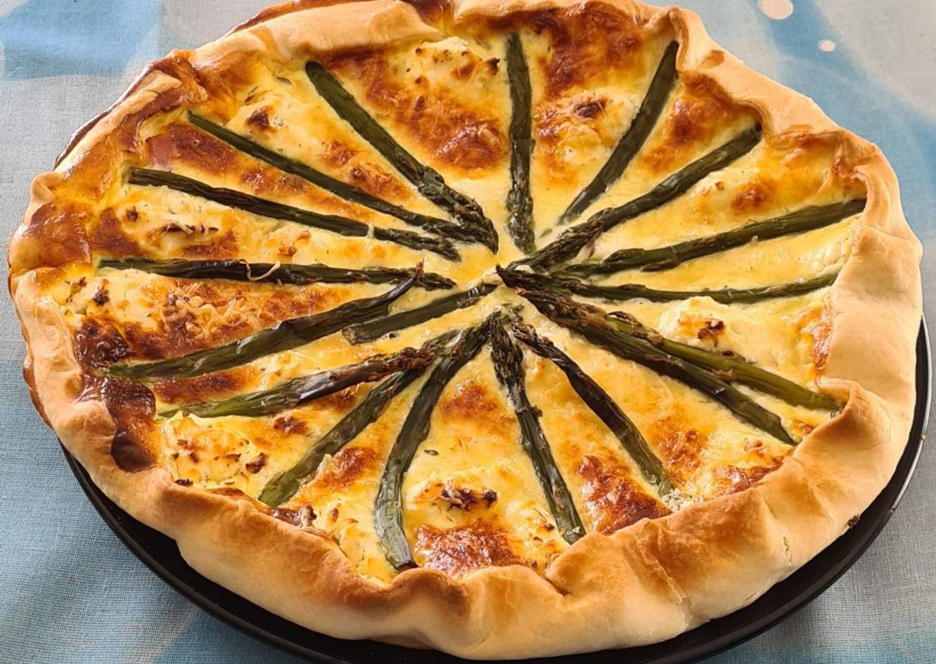 Quiche jambon asperges