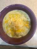 Caldo de queso con papas (cheese & potato soup)
