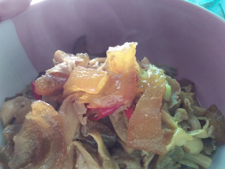 Cara Mudah Membuat Resep Olahan Jamur dan Krecek (kulit sapi) Maknyus yang Bikin Ngiler Anti Ribet, Sempurna