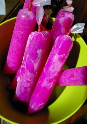 Foto resep Es Lilin Buah Naga