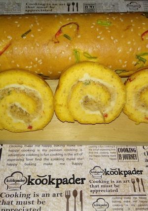 Foto resep Bolu Gulung abon Keto