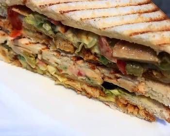 Unique Recipe Panini sandwiches chicken tikka flavour Savory Delicious