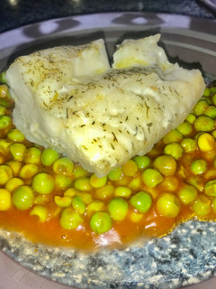 Una foto de Bacalao fresco al vapor