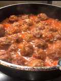 Bolas de carne arrabbiata
