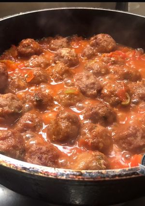 Una foto de Bolas de carne arrabbiata