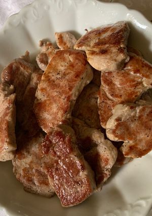 O poză a rețetei Mușchiuleț de porc la tigaie.