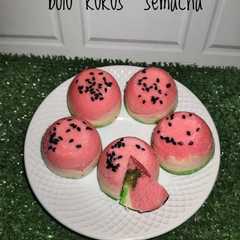 Bolu Kukus "Semacha" (Semangka Isi Cream Matcha)-レシピのメイン写真