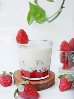 Foto resep Strawberry korean milk jelly
