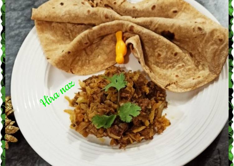 Recipe of Super Quick Homemade Band Gobi Qeema (Cabbage)