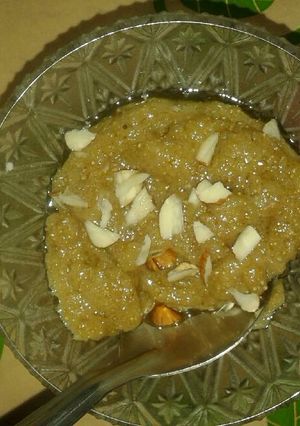 A picture of Rajgira halwa.