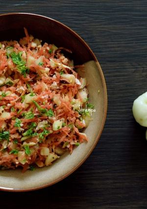 A picture of Carrot – Bell fruit Kosambari /salad.