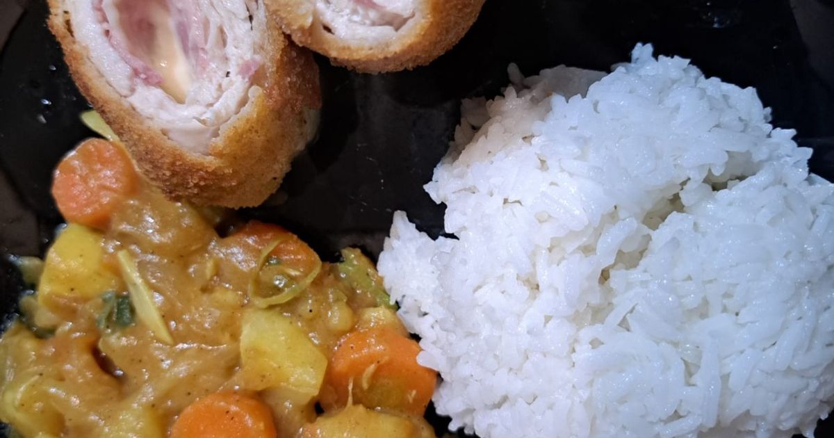 Cordon Rice Resep Chicken Cordon Bleu With Japanese Curry Rice oleh Yasmine ...