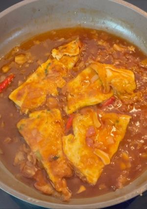 Foto resep Telur dadar saus