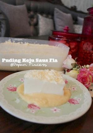Foto resep Puding Keju Saus Fla