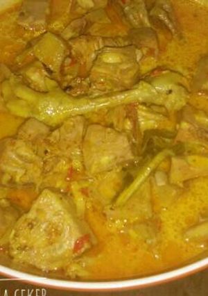 Foto resep Gulai nangka ceker